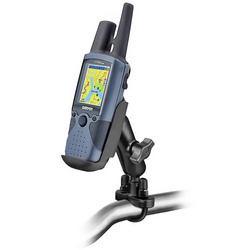 Двойное шаровое крепление на руль RAM® с U-образным болтом для Garmin Rino 520 и многое другое
