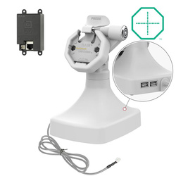 GDS® Uni-Conn™ Powered Locking Tilt &amp; Swivel Dock with PoE + Data - серый