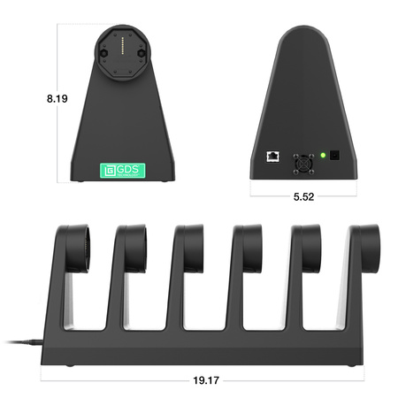 GDS® Uni-Conn™ 6-портовая док-станция с питанием и RJ45 для планшетов с IntelliSkin®