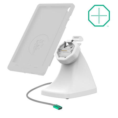 GDS® Uni-Conn™ Powered Snap-In Kiosk Dock с USB-C - серый