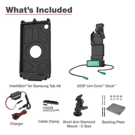 GDS® Uni-Conn™ Klein VALOR PTT Vehicle Bundle для Samsung Tab A9