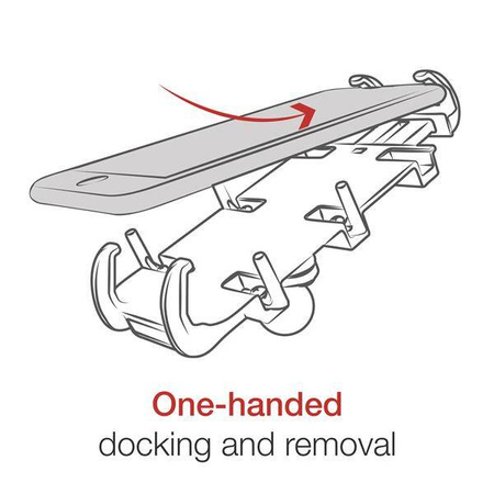 Крепление для телефона RAM® Quick-Grip™ с основанием руля RAM® Tough-Strap™