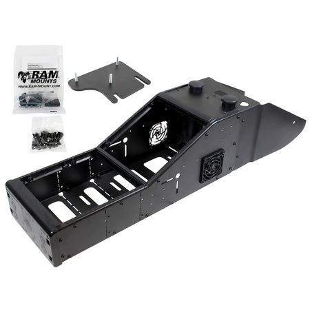 Угловая консоль RAM® Tough-Box™ с обтекателем для Dodge Charger (Police)