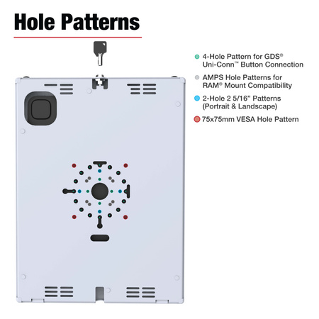 RAM® Safe-Case™ для iPad Pro 13 (M4), Air 13 (M2 и M3) и Pro 12.9 Gray