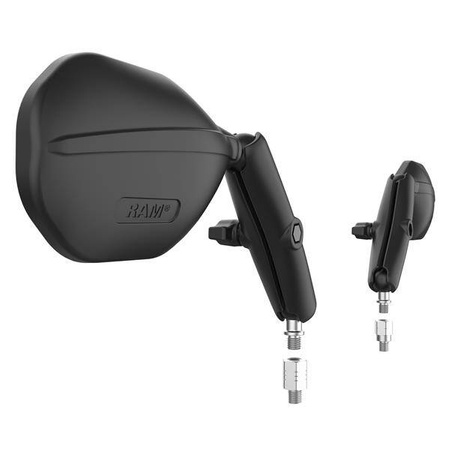 Комплект RAM® Tough-Mirror™ с основаниями M10-1,25 + реверсивный адаптер — длинный кронштейн