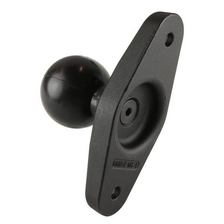 Усиленная сталью квадратная зажимная база RAM® для стоек шириной до 4 дюймов.