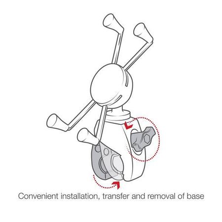Большое крепление для телефона RAM® X-Grip® с RAM® Snap-Link™ Tough-Claw™