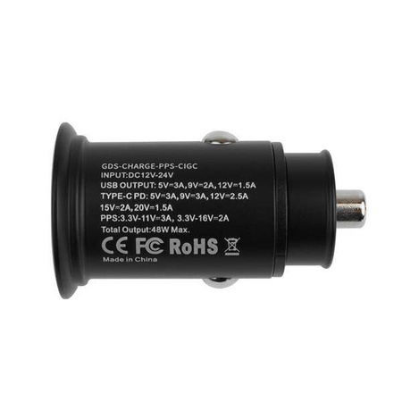 2-портовое зарядное устройство для сигарет GDS® Type-C и Type A