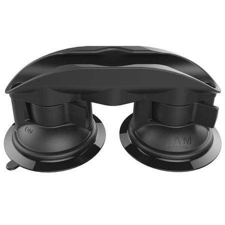 Подставка для весла RAM® Tough-Clip™ с присоской Double RAM® Twist-Lock™