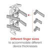 Композитное универсальное крепление RAM® Finger-Grip™ с просверленным основанием