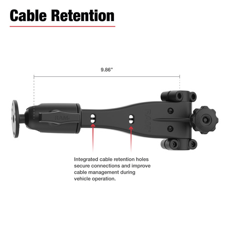Фрикционная петля RAM® 10" с шаром для Tough-Bar™