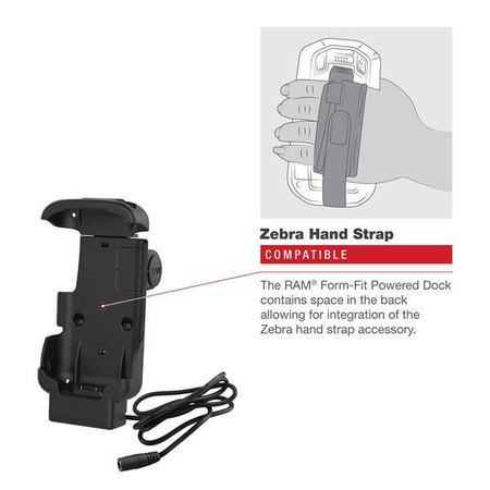 Док-станция RAM® Form-Fit с электроприводом для Zebra TC73 и TC78