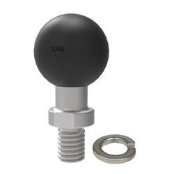 Шаровой адаптер RAM® с резьбовой стойкой 3/8"-16 и стопорной шайбой — размер B