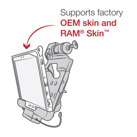 RAM® Key-Locking Power + Data Dock для Tab Active4 Pro и Tab Active Pro