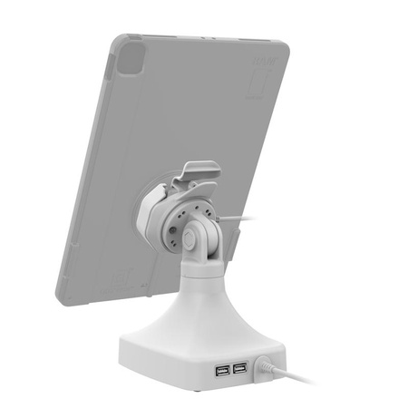 GDS® Uni-Conn™ Powered Tilt & Swivel Dock с USB-C + Data - серый