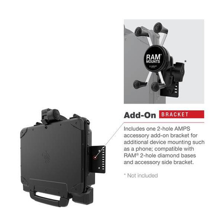 Держатель RAM® Form-Fit для планшета Zebra ET8x 2-в-1