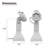 GDS® Uni-Conn™ Powered 7" Pedestal Dock с PoE - серый