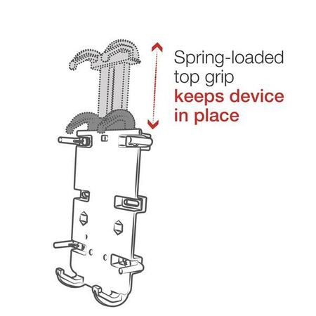 Крепление для телефона RAM® Quick-Grip™ с основанием руля RAM® Tough-Strap™