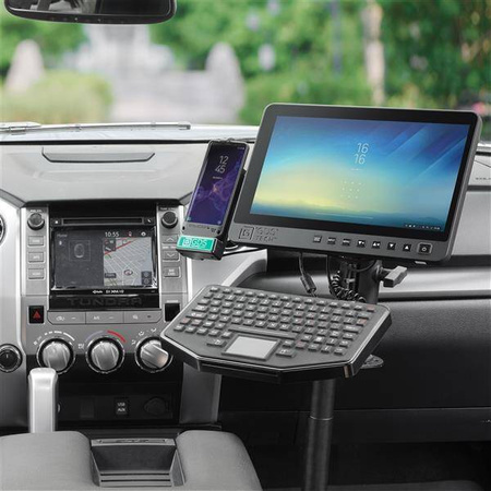 RAM® Tele-Pole™ с опорами 4 и 5 дюймов и двойным шаровым креплением VESA 75x75 мм