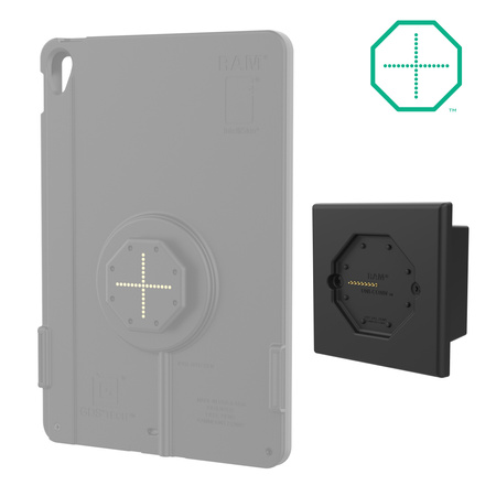 Низкопрофильная настенная док-станция GDS® Uni-Conn™ с питанием и PoE (европейские розетки)