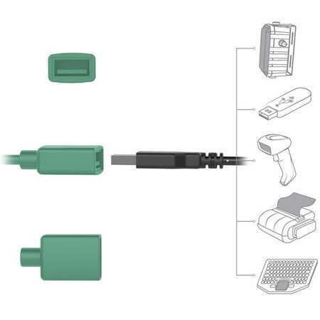 GDS® Tough-Dock™ + один порт USB-A для Samsung Tab A7 Lite 8,7 дюйма