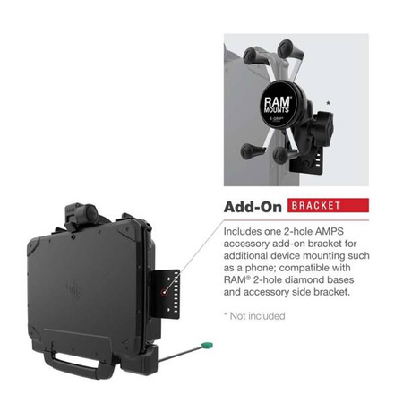 Док-станция RAM® Power + Data для планшета Zebra ET8x 2-в-1