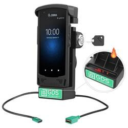 Док-станция с электроприводом и блокировкой GDS® + USB-A для Zebra EC50/55 — штифты с подогревом