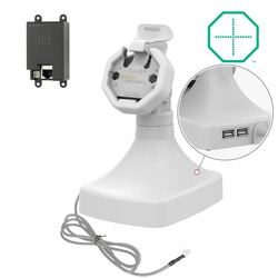 GDS® Uni-Conn™ Powered Tilt &amp; Swivel Dock с PoE + Data - серый