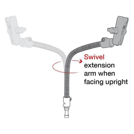 Быстросъемный удлинитель RAM® 18 дюймов для инвалидных колясок