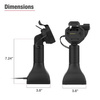 GDS® Uni-Conn™ Powered 7" Locking Pedestal Dock с USB-C