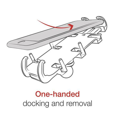 Крепление для телефона RAM® Quick-Grip™ XL с основанием руля RAM® Tough-Strap™