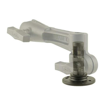 Круглая опорная пластина RAM® со стойкой 1/2 дюйма NPT