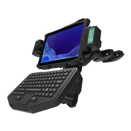 Универсальное крепление для стойки вилочного погрузчика RAM® с круглой пластиной и дополнительными аксессуарами