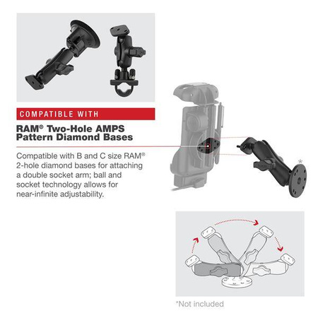 Док-станция RAM® Form-Fit с электроприводом для Zebra TC73 и TC78