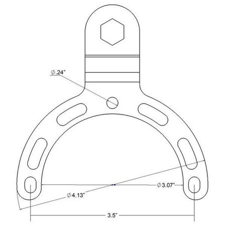 Малая шаровая опора бензобака RAM® для мотоциклов