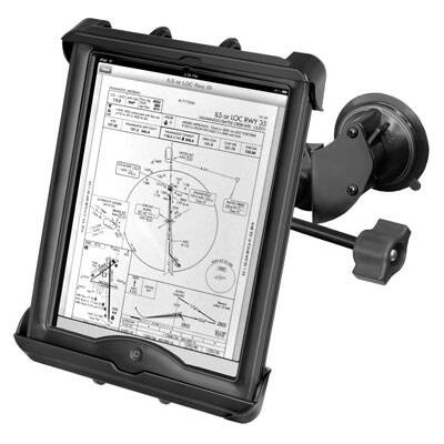 RAM® Tab-Tite™ с двойной присоской Twist-Lock™ для iPad поколений 1–4 с чехлом