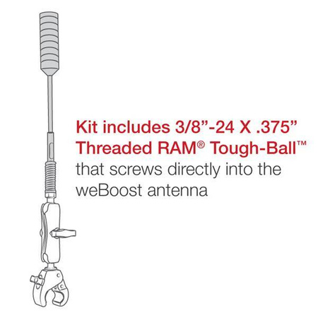 Прочное крепление RAM® Tough-Claw™ для weBoost