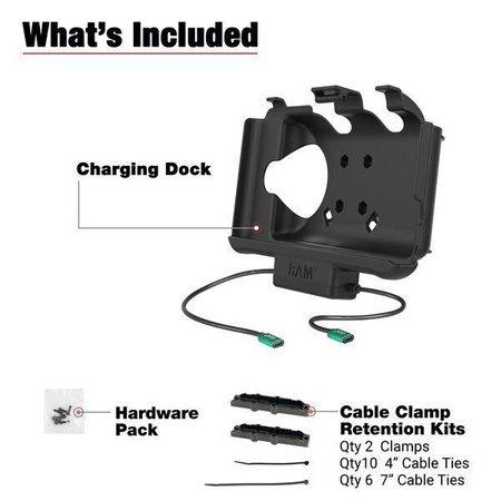 Док-станция RAM® с питанием USB-C + данные USB-C для Samsung Tab Active5 и 3