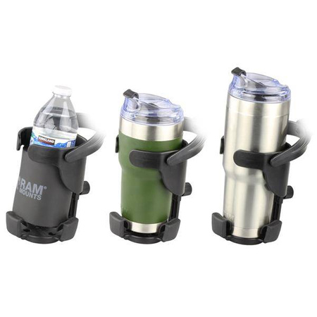 Держатель для напитков RAM® Level Cup™ XL на 32 унции с большим основанием с зажимом для ремня