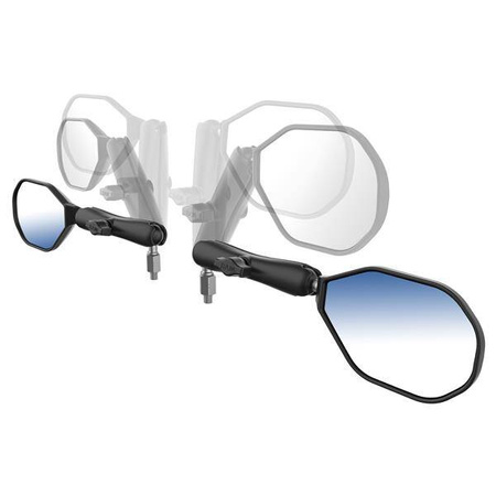 Комплект RAM® Tough-Mirror™ с основаниями M10-1,25 + адаптерами M10-1,5 — длинный кронштейн