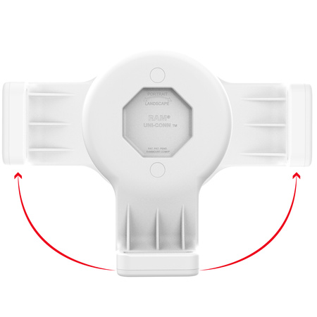Настенная док-станция GDS® Uni-Conn™ с магнитным приемником и PoE - серый
