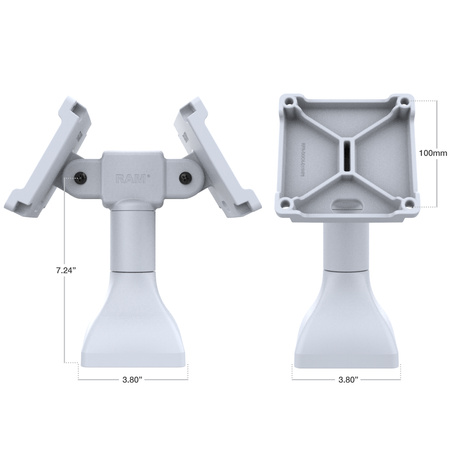 RAM® 7" пьедестальное крепление с двумя 100-мм адаптерами VESA - серый