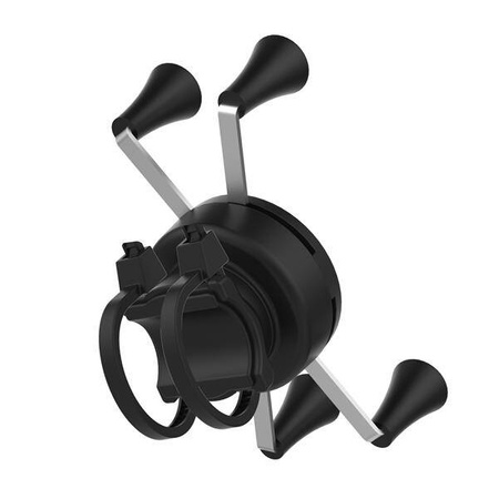 Крепление для телефона RAM® X-Grip® с низкопрофильным основанием руля на застежке-молнии