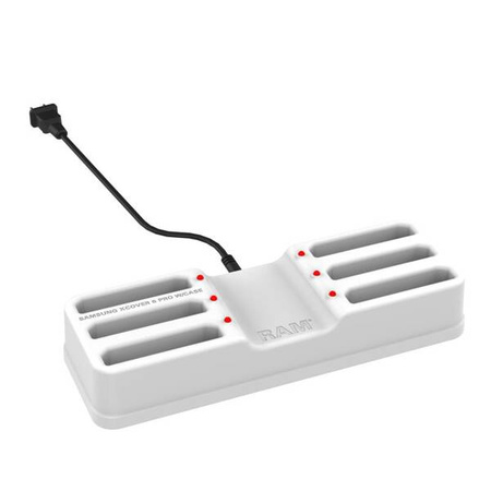 RAM® 6-портовая док-станция для Samsung XCover6 Pro с OEM или RAM® Skin™ - серый