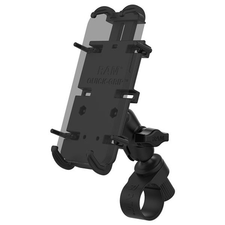 Крепление для телефона RAM® Quick-Grip™ XL с основанием руля RAM® Tough-Strap™