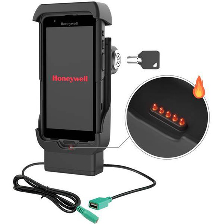Док-станция с электроприводом RAM® и USB-A для Honeywell CT40/45/47 — контакты с подогревом