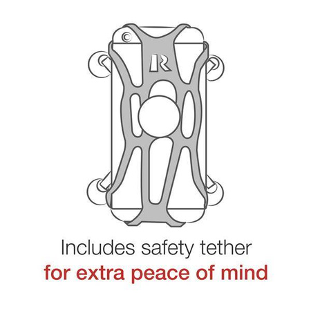 Большое крепление для телефона RAM® X-Grip® с основанием руля RAM® Tough-Strap™