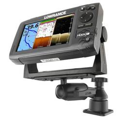 Горизонтальное 6-дюймовое поворотное крепление RAM® с прямоугольной пластиной с шаром и гнездом