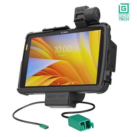 GDS® Power + док-станция с двумя USB-портами и защелкой для планшета Zebra ET4x 10 дюймов