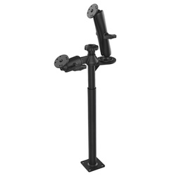 RAM® Tele-Pole™ с 12- и 18-дюймовыми опорами и двойным шаровым креплением